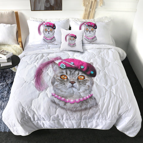 Image of Female Artist Cat SWBD5627 Comforter Set