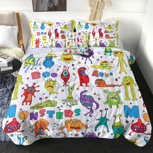Colorful Funny Boo Monster Collection SWBD6129 Comforter Set
