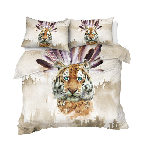 Image of Tribal Tiger Bedding Set - Beddingify