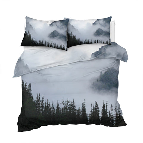 Image of Foggy Mountain Bedding Set - Beddingify