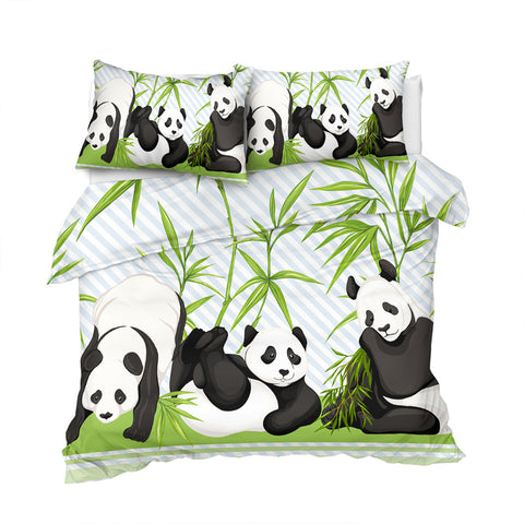 Image of Panda Trio Bedding Set - Beddingify