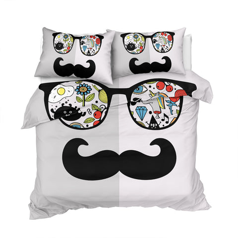 Image of Disguise Glasses & Mustache Bedding Set - Beddingify