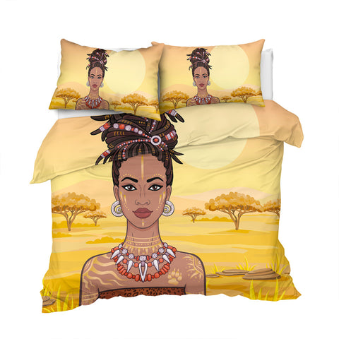 Image of African Lady Bedding Set - Beddingify
