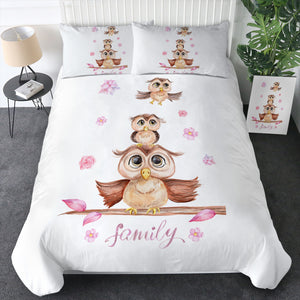 Owl Lovely Family  SWBJ3325 Bedding Set