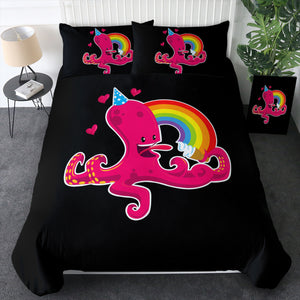 Rainbow In Love Octopus SWBJ3604 Bedding Set