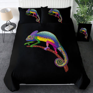Colorful Aztec Chameleon SWBJ3665 Bedding Set