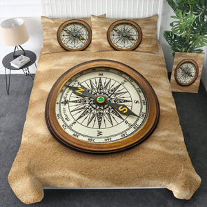 Vintage Brown Compass  SWBJ3704 Bedding Set