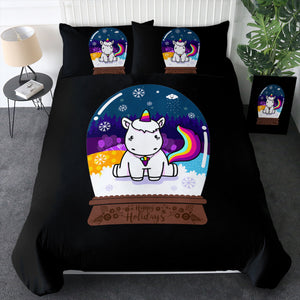 Cute Unicorn in Snow Globe SWBJ3809 Bedding Set