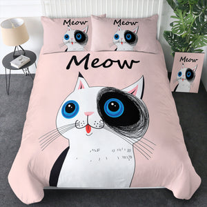 Cute Cat Meow Pink Theme  SWBJ3875 Bedding Set