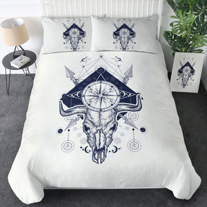 Vintage Buffalo Skull & Compass Sketch  SWBJ3928 Bedding Set