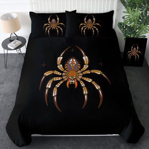 Brown Mandala Spider  SWBJ4104 Bedding Set