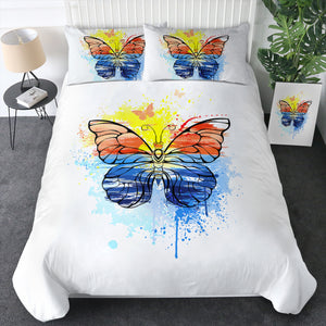 Ocean Watercolor Print Butterfly SWBJ4114 Bedding Set