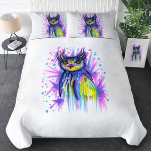 Water Color Owl Sketch SWBJ4221 Bedding Set