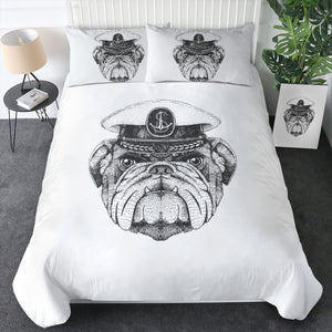 B&W Ship Captain Dog SWBJ4323 Bedding Set