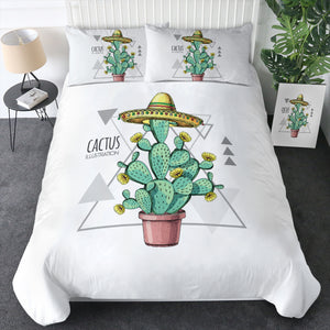 Westside Cartoon Cactus Triangle Illustration  SWBJ4324 Bedding Set