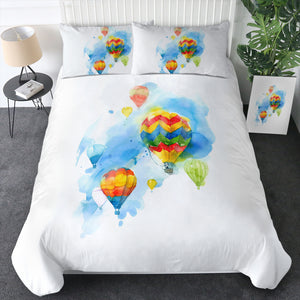 Colorful Balloon Watercolor Painting SWBJ4330 Bedding Set