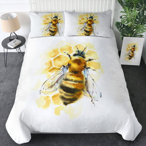 Queen Bee Watercolor Painting  SWBJ4404 Bedding Set