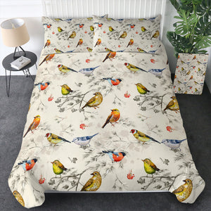 Tiny Colorful Birds SWBJ4444 Bedding Set