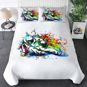 Colorful Spray Skiing SWBJ4498 Bedding Set