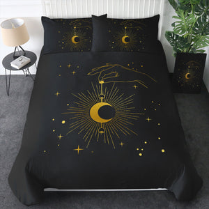 Golden Hand Holding Moon Light SWBJ4514 Bedding Set