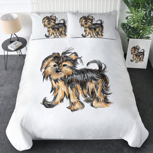 Retro Art Schnauzer Drawing SWBJ4523 Bedding Set