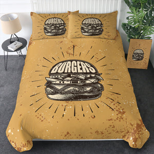 Retro Cheeseburger Sketch SWBJ4528 Bedding Set