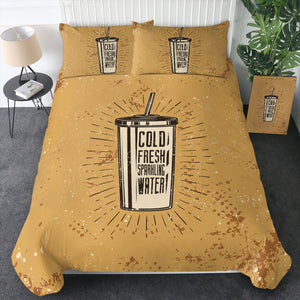 Retro Glass Cold Fresh Sparkling Water SWBJ4530 Bedding Set