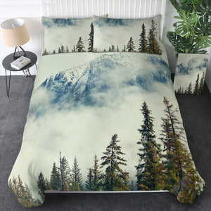 Pine Plants Fog Landscape SWBJ4539 Bedding Set