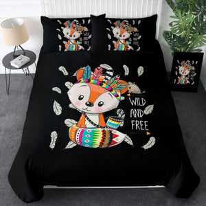 Cute Cartoon Aztec Fox - Wild & Free SWBJ4541 Bedding Set