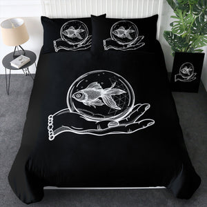 Hand Holding Fish SWBJ4589 Bedding Set