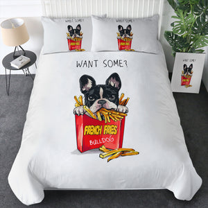 French Fries Bulldog  SWBJ4653 Bedding Set