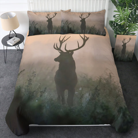 Image of Faded Deer In Forest SWBJ4654 Bedding Set