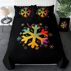 Colorful Snowflake Pattern SWBJ4656 Bedding Set