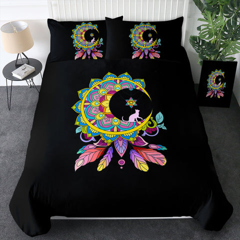 Image of Half Moon Mandala Dream Catcher  SWBJ4665 Bedding Set
