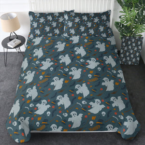 Cute Ghost Halloween Theme SWBJ5150 Bedding Set