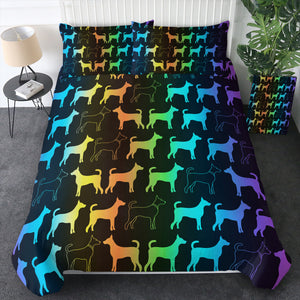 Gradent Monogram Dog Shape SWBJ5182 Bedding Set