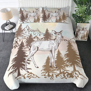 Little Deer Forest Brown Theme SWBJ5197 Bedding Set