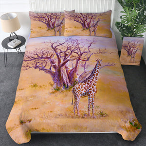 Watercolor Real Giraffe SWB5254 Bedding Set