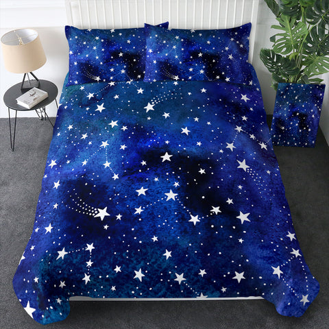 Blue Tint Galaxy Stars SWBJ5474 Bedding Set