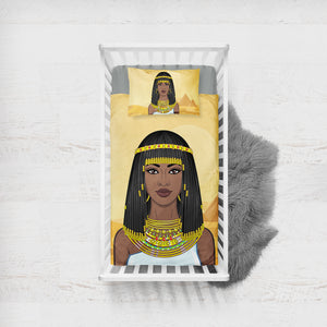 Egyptian Lady in Desert SWCC4303 Crib Bedding, Crib Fitted Sheet, Crib Blanket