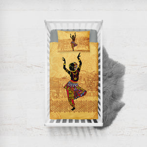 Dancing Egyptian Lady In Aztec Clothes SWCC4426 Crib Bedding, Crib Fitted Sheet, Crib Blanket
