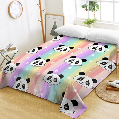 Image of Rainbow Panda SWCD0057 Flat Sheet