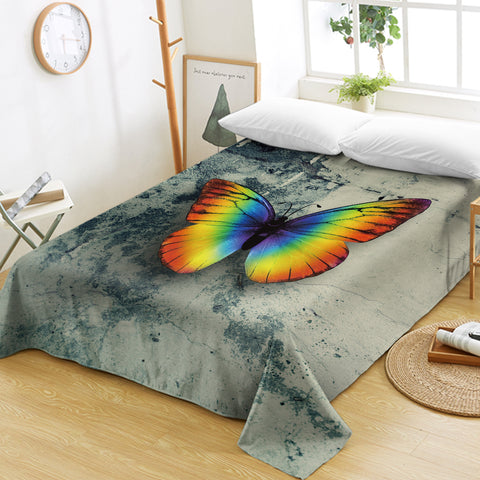 Image of Rainbow Butterfly SWCD0284 Flat Sheet