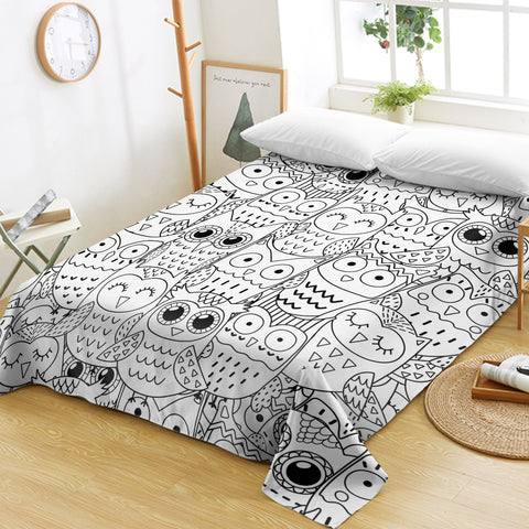 Image of Owl Patterns SWCD0660 Flat Sheet