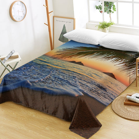 Image of Beach Sunset SWCD0822 Flat Sheet