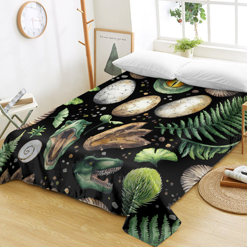 Image of Dino Themed SWCD0841 Flat Sheet