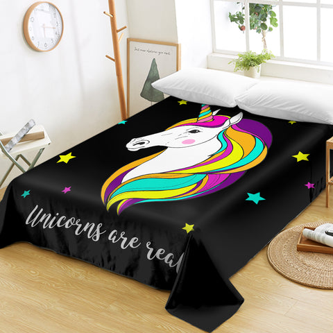 Image of Unicorns Are Real SWCD0844 Flat Sheet