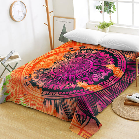 Image of Colored Mandala SWCD0846 Flat Sheet