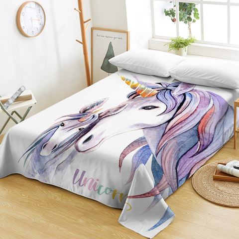 Image of Unicorns SWCD0885 Flat Sheet