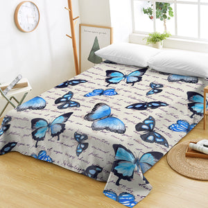 Blue Monarch Letter SWCD0989 Flat Sheet